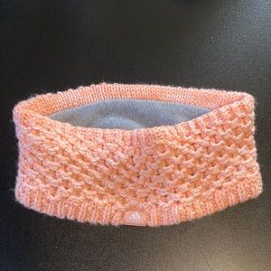 Pink Adidas Fleece Lined Knit Headband